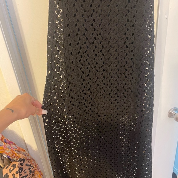 Black Knitted Dress/ Coverup - Picture 1 of 2